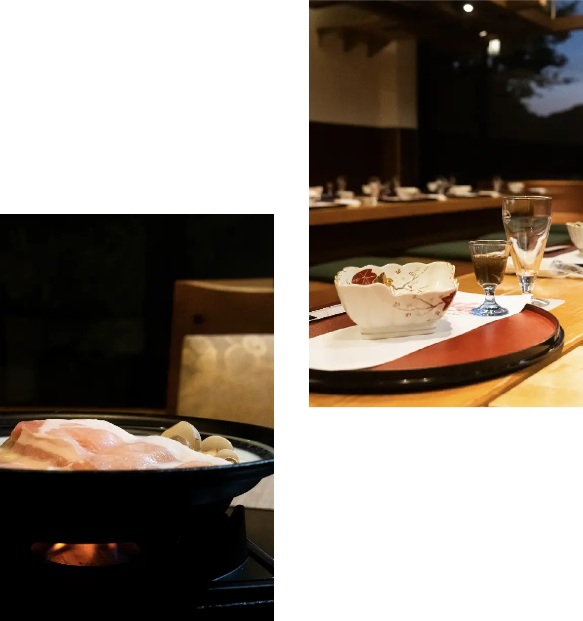 旬の食材を使ったコース料理